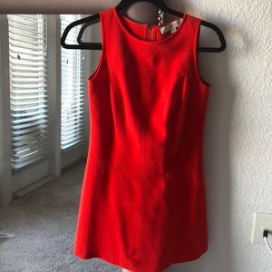 LOFT Red Shift Dress